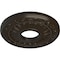 Ekena Millwork Nadia Ceiling Medallion (Fits Canopies up to 4 7/8"), 12 1/8"OD x 3 5/8"ID x 7/8"P, Stone Hearth CM12NASHF - alternate 3